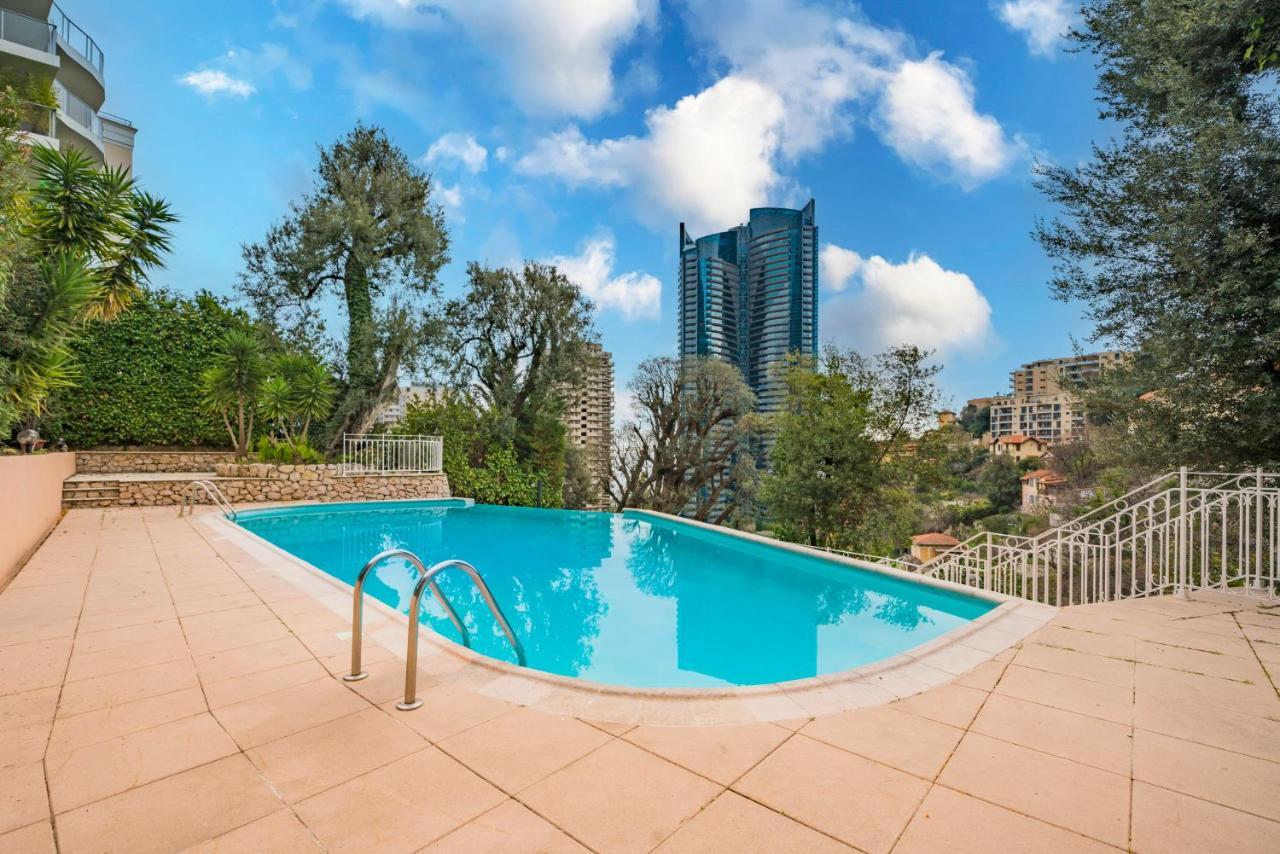 5Mn Monaco - Vue Mer - Parking - Piscine - Bb Beausoleil Esterno foto